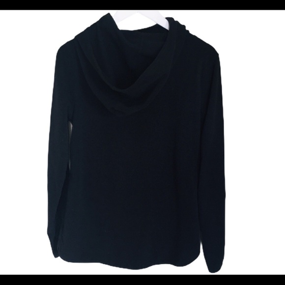 OLD NAVY Active Fleece Cowl Neck Sweater With Long Sleeves Black Size Small - Picture 4 of 10